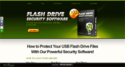 Desktop Screenshot of flashdrivesecuritysoftware.com