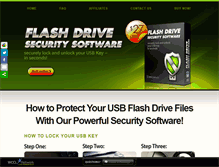 Tablet Screenshot of flashdrivesecuritysoftware.com